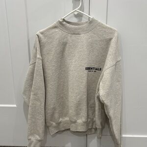 Essentials Men's Light Gray Crewneck Sweater